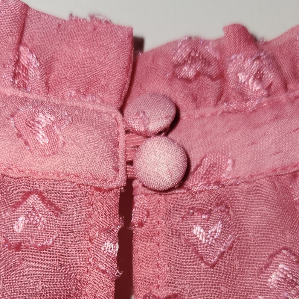 Torrid Pink Hearts Layered Sleeveless Blouse - Picture 9 of 10